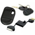 FOR-IPHONE-IPOB-พวงกุญแจชาร์จ-USB-สีดำ